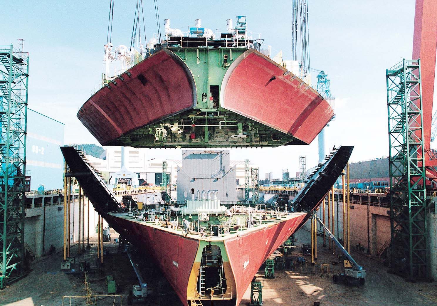 Ship building support
