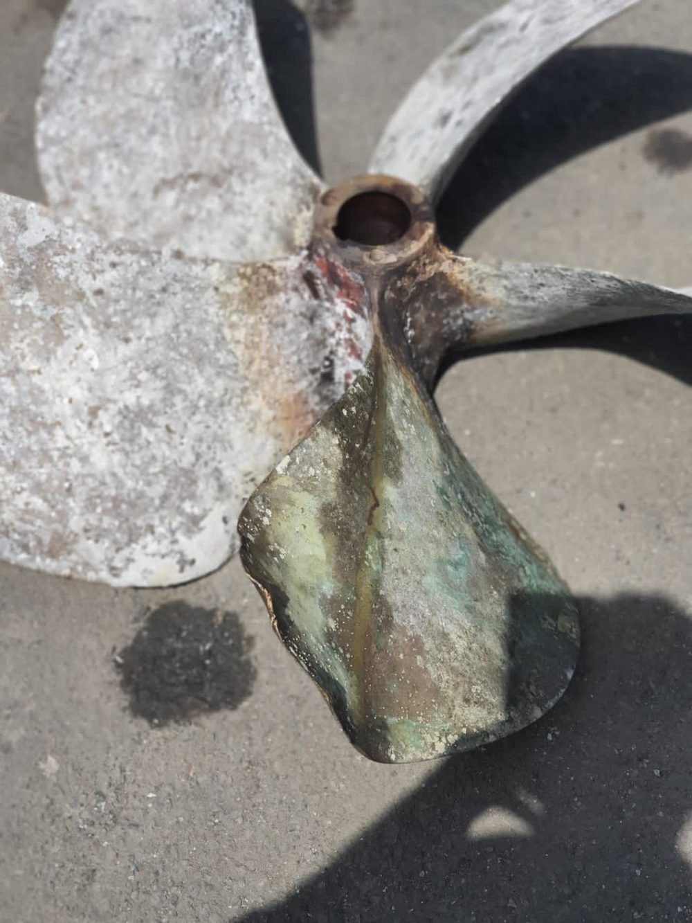 Propeller before repair